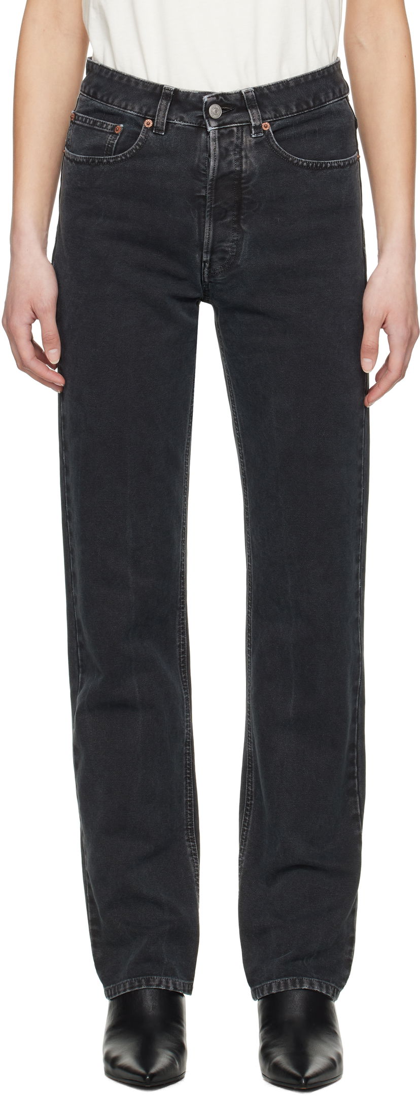 Jeans Maison Margiela MM6 Maison Margiela 5-Pocket Jeans Sort | S52LA0253 M35249