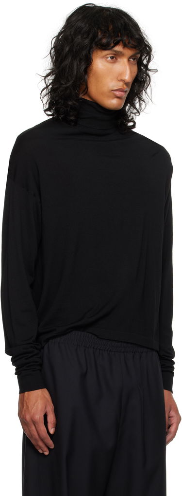 Sweater The Row Turtleneck Long Sleeve Top Sort | 839-Y590, 1