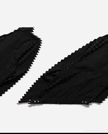 Jakke Carhartt WIP Black Rinsed Detroit Jacket Sort | I033112_9, 4