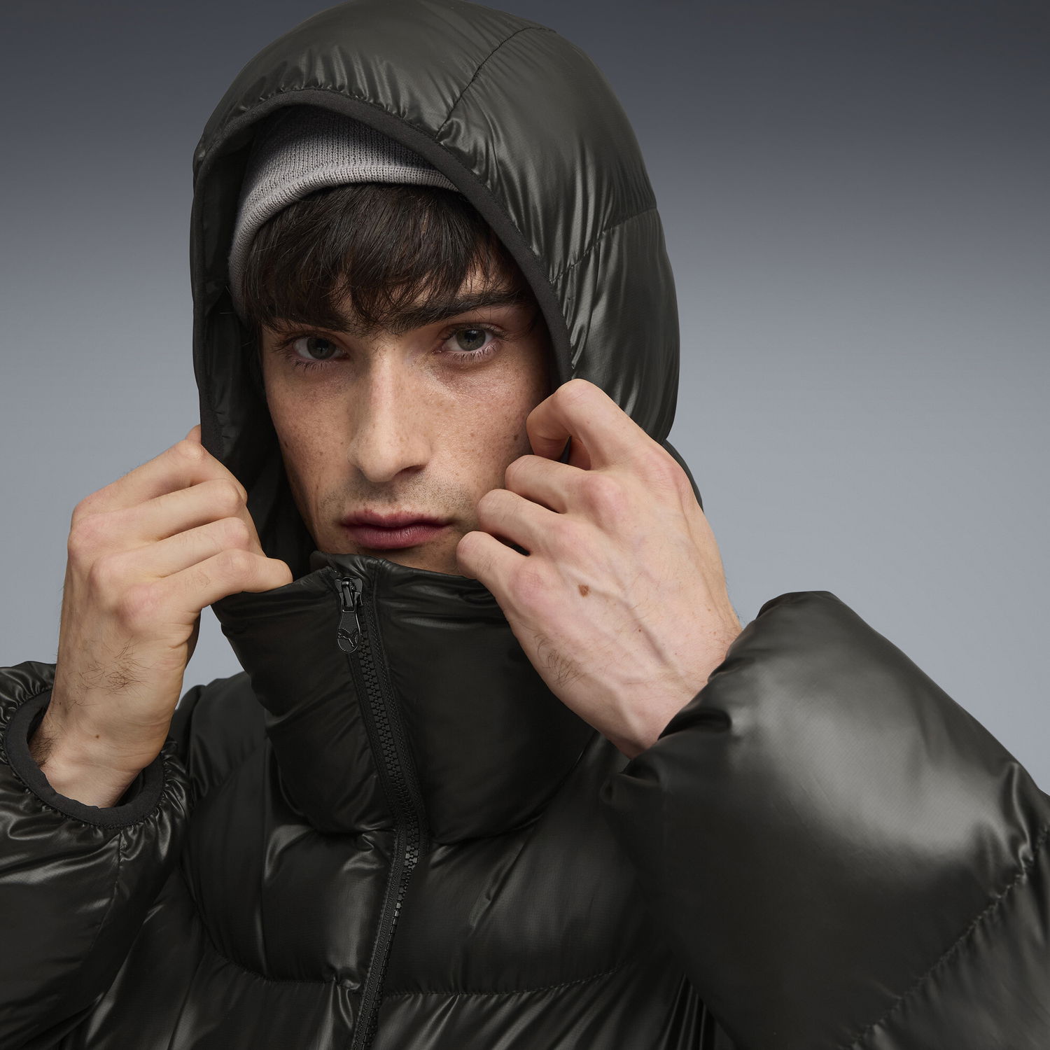 Puffer jakke Puma PUMATECH Padded Jacket Sort | 632162_01, 1