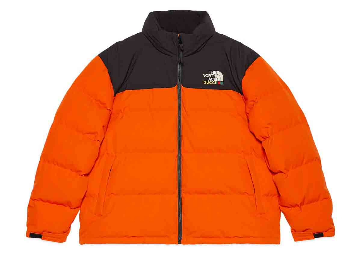 Puffer jakke Gucci The North Face x Down Jacket Black/Orange Orange | ‎663757 XAADP 6172, 0