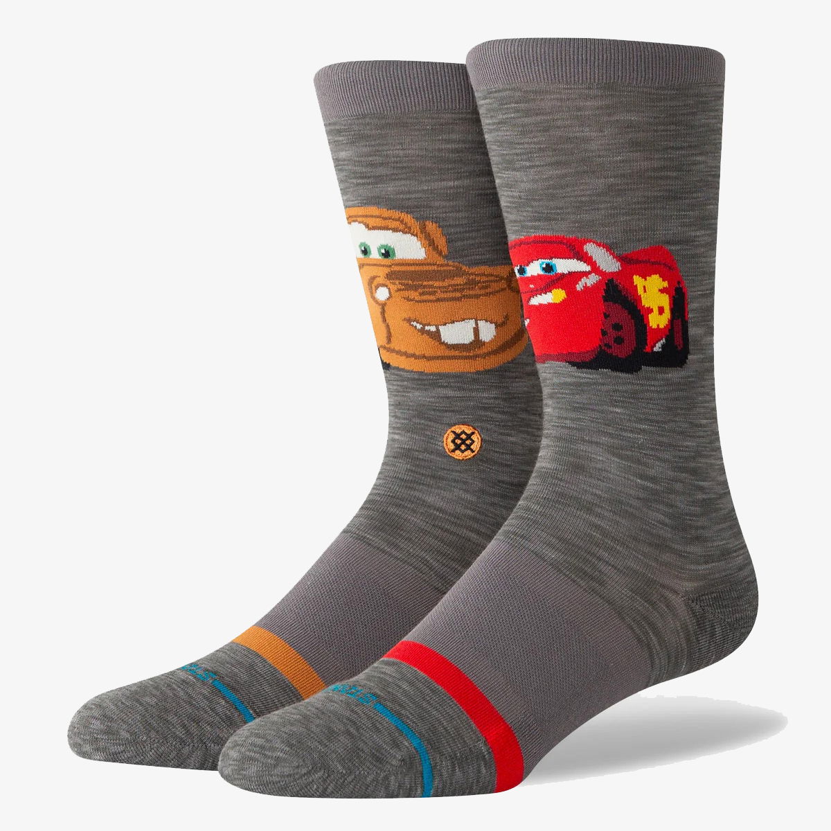 Sokker Stance Crew Socks with Car Print Grå | A545D24KAC-DAG, 0