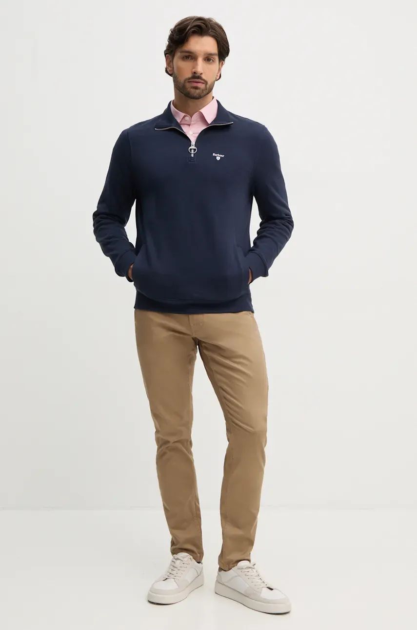 Sweatshirt Barbour Half Zip Sweatshirt Mørkeblå | MOL0642, 1
