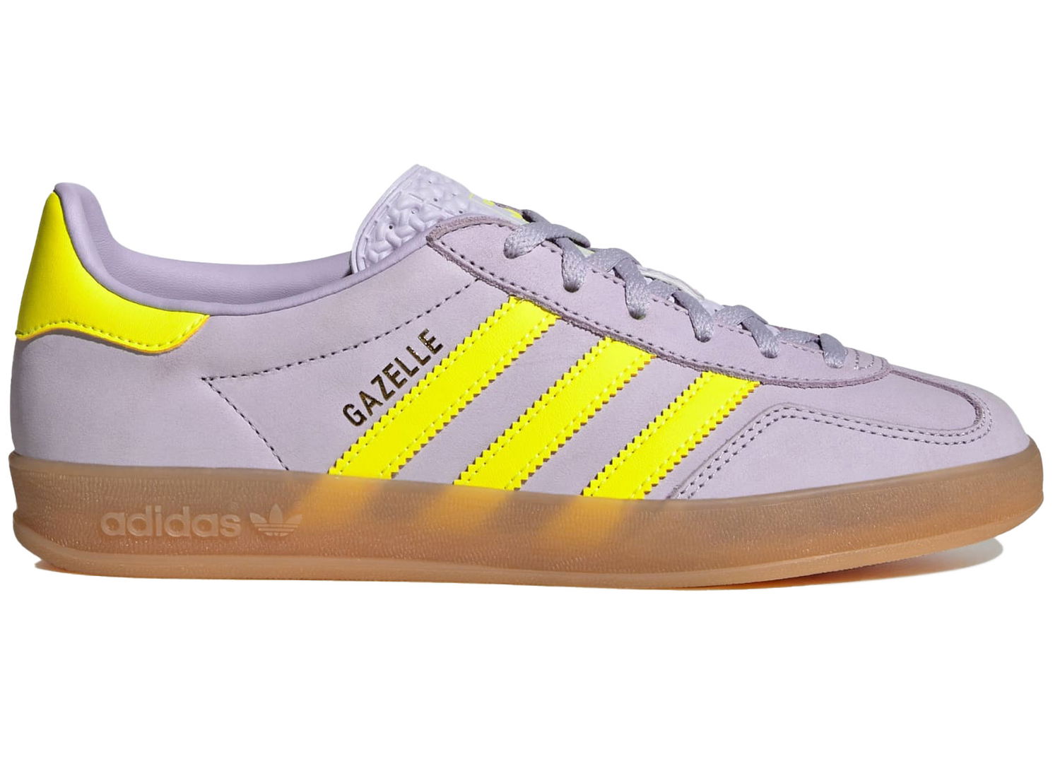 Sneakers og sko adidas Originals Gazelle Indoor Silver Dawn Solar Yellow W Lilla | IH5492, 0