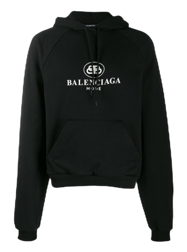 Sweatshirt Balenciaga BB Mode Hoodie Sort | 571194TFV751000