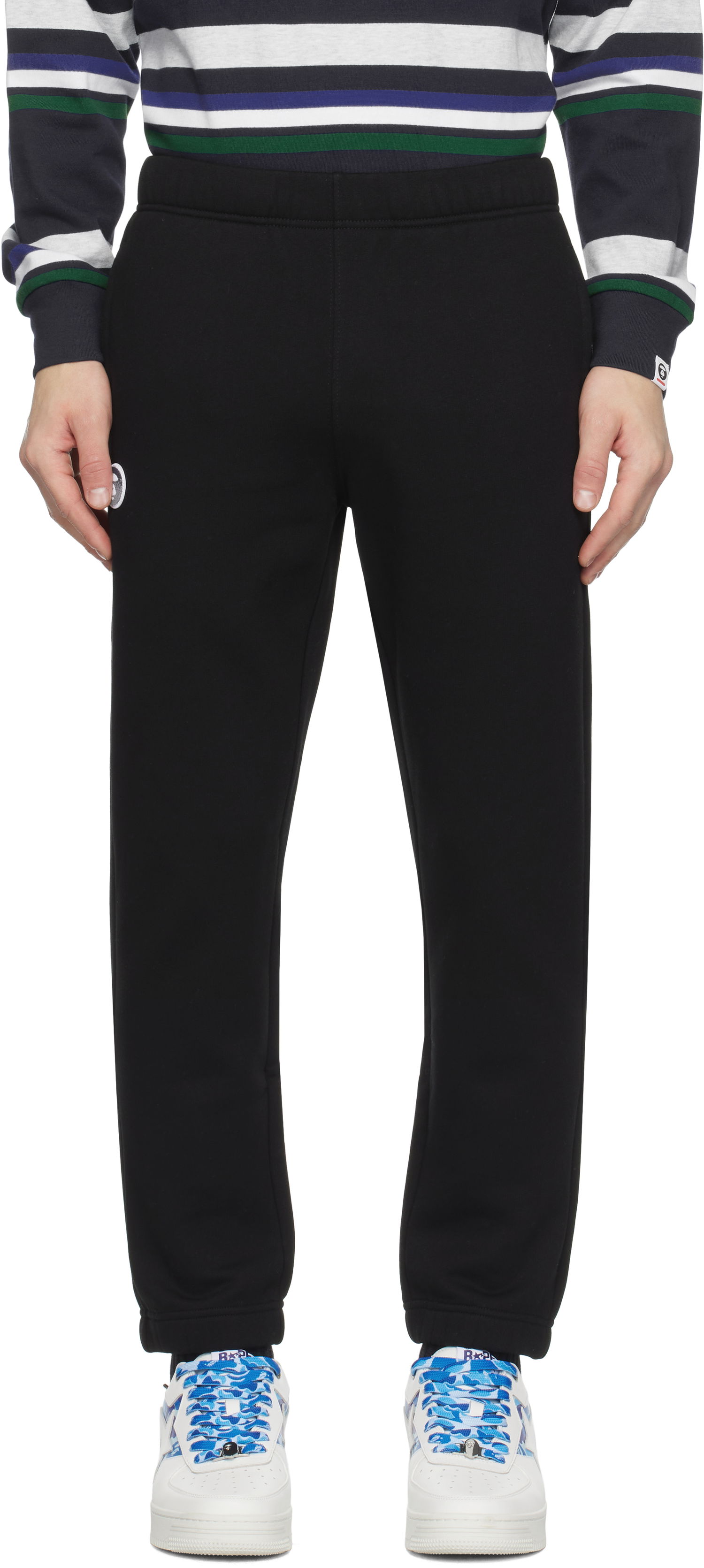 Joggingbukser AAPE by A Bathing Ape AAPE by A Bathing Ape Main Sweatpants Sort | AAPPTMB638XXNBKX, 0