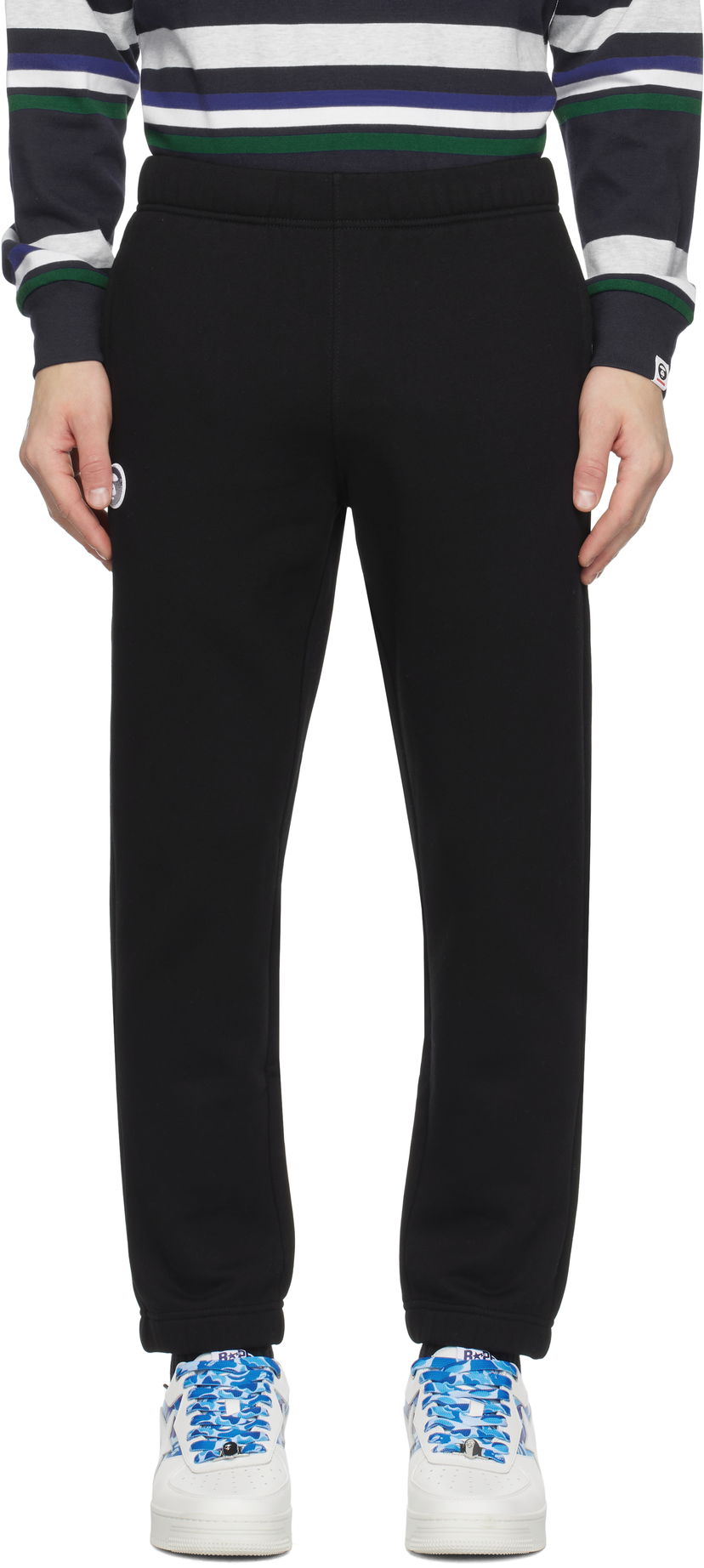 Joggingbukser AAPE by A Bathing Ape AAPE by A Bathing Ape Main Sweatpants Sort | AAPPTMB638XXNBKX