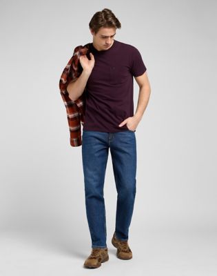T-shirt Lee Slim Ultimate Pocket Tee XXL Bourgogne | 112370495, 1
