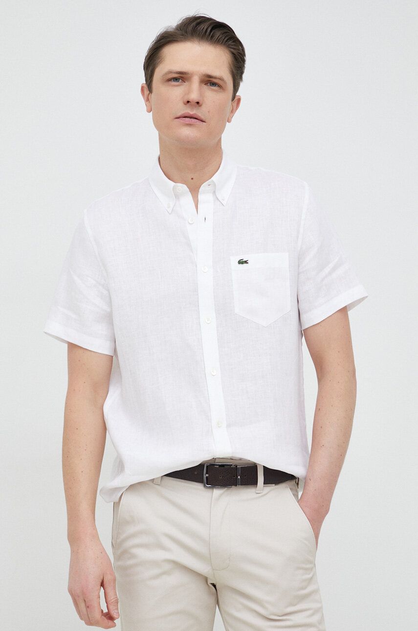 Skjorte Lacoste Linen Shirt Hvid | CH5699, 0