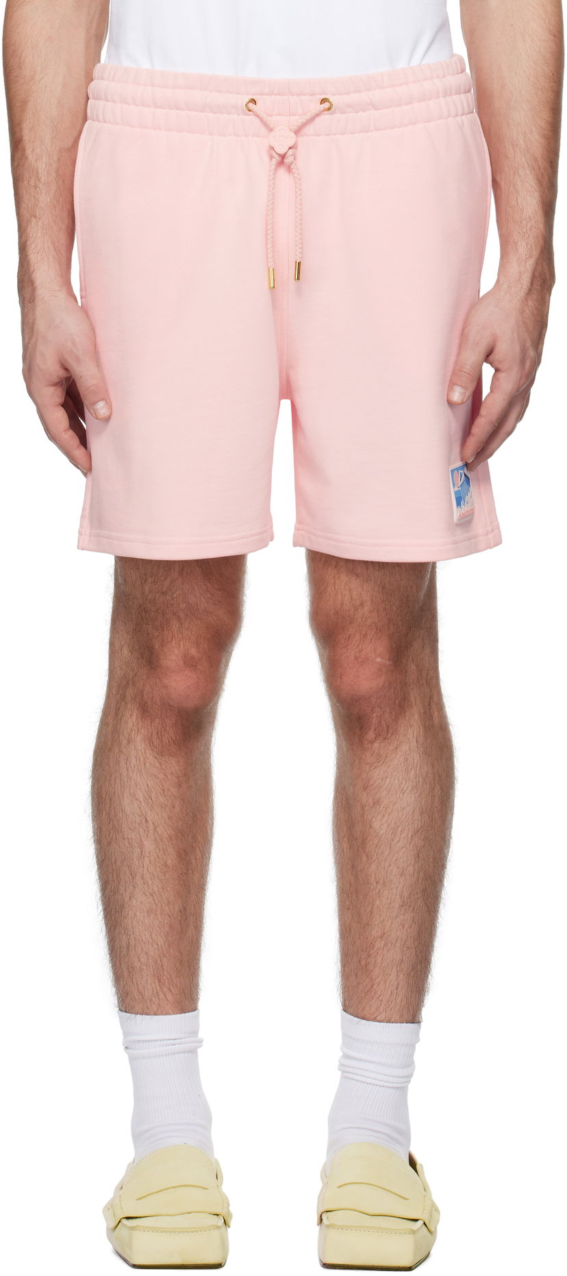 Shorts Casablanca Temple Rubber Patch Shorts Lyserød | MPS25-JTR-003-01