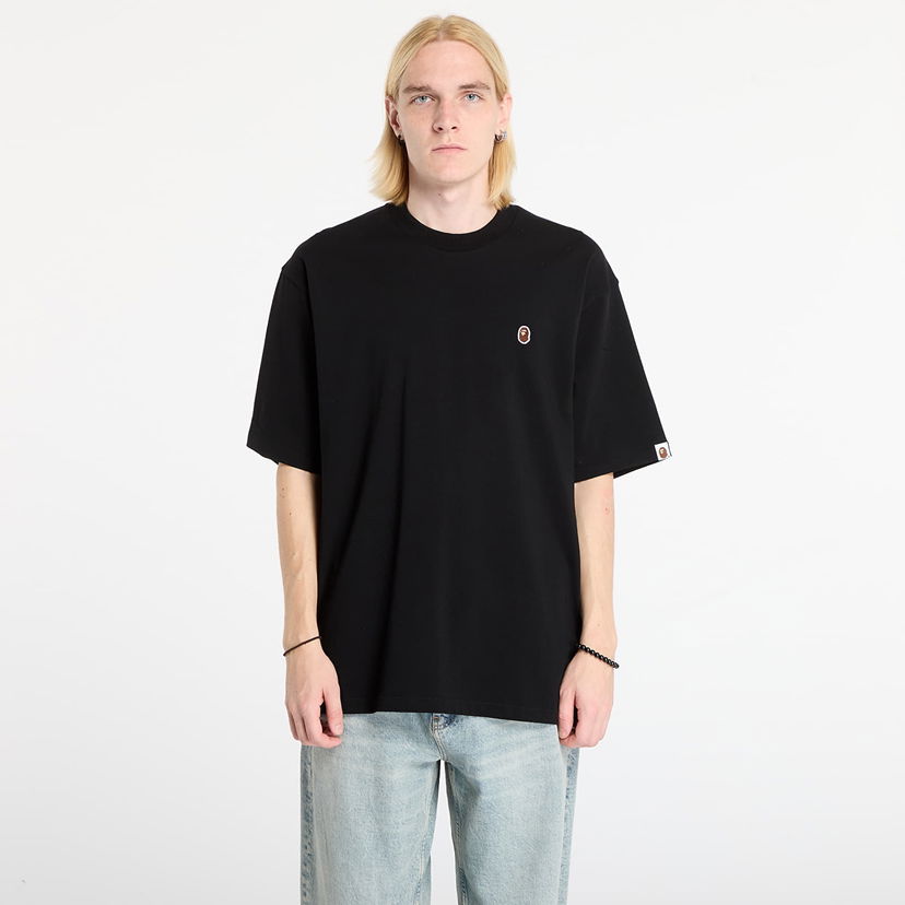 T-shirt BAPE One Point Relaxed Fit Tee XXL Sort | 001TEL801301MBLK