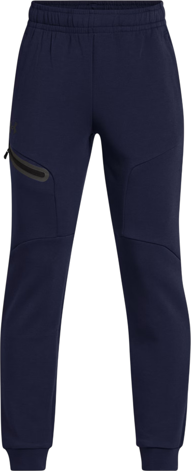 Joggingbukser Under Armour Unstoppable Fleece Joggers with Zippered Pocket Mørkeblå | 1386689-410, 0