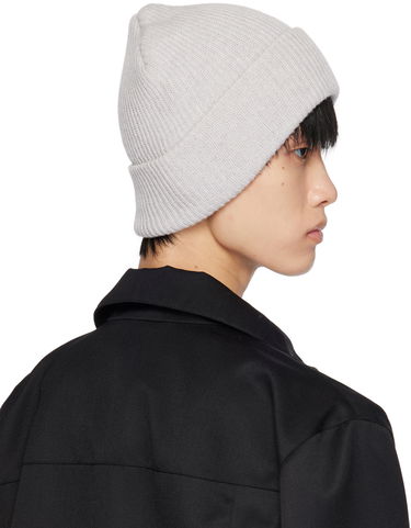 Beanie Han Kjøbenhavn Logo-Appliqued Ribbed Knit Beanie Grå | A-133070, 2