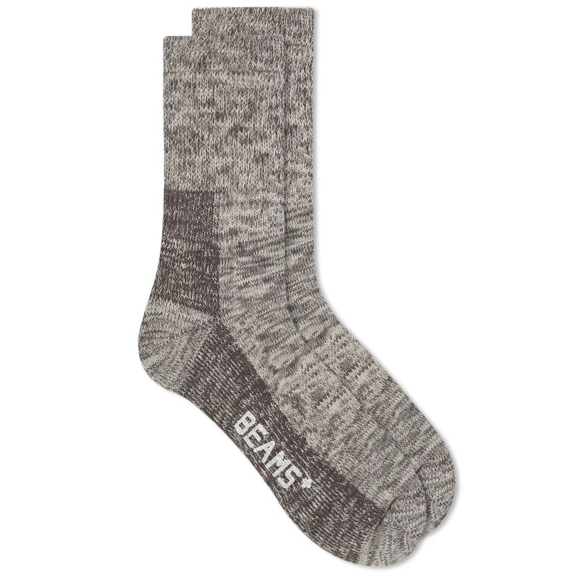 Sokker BEAMS Beams Plus Outdoor Socks Grå | 3843-0018-479-15