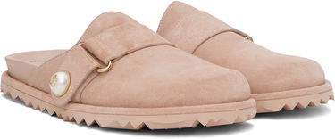 Tøj Jimmy Choo Jimmy Choo Fayence Suede Mules Lyserød | FAYENCE MULE, 3