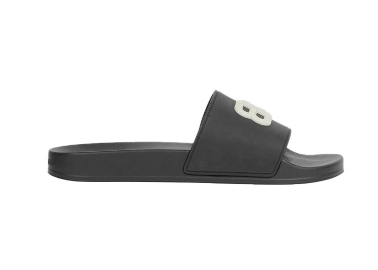 Sneakers og sko Balenciaga Pool Slide Black Glow Sort | 656434W1S861073, 0