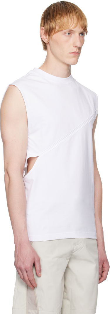 Tanktop HELIOT EMIL Heliot Emil Cutout Sleeveless T-Shirt Hvid | SS25.M.09.136.WHT02, 4