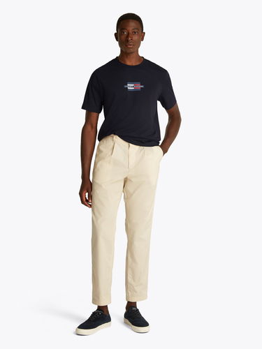 T-shirt Tommy Hilfiger Tommy Hilfiger Flag Box T-Shirt Mørkeblå | MW0MW38636DW5, 1
