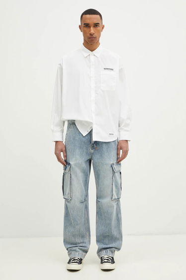 Skjorte Neighborhood NEIGHBORHOOD Relaxed Fit Shirt Hvid | 242SPNH.SHM03, 4