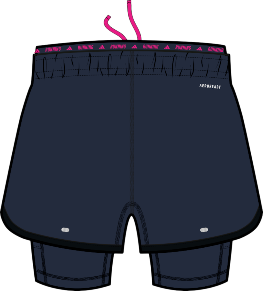 Shorts adidas Originals BMW Berlin Marathon 2025 2-in-1 Running Shorts Mørkeblå | jz6450, 1