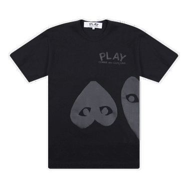 T-shirt Comme des Garçons PLAY Three Hearts T-Shirt Sort | AZ T196 051 1, 0