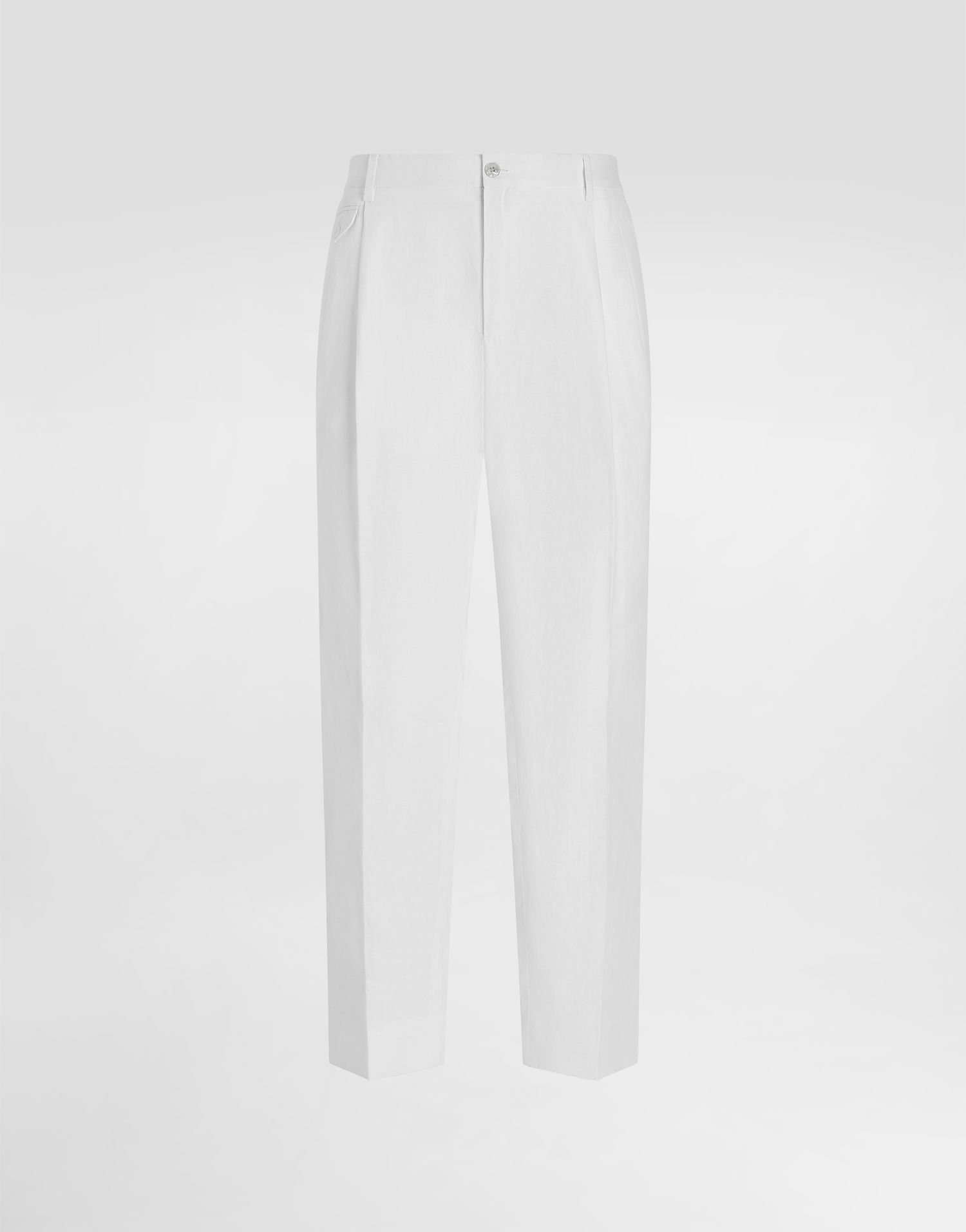 Bukser Dolce & Gabbana Dolce & Gabbana Linen Trousers 58 Hvid | GV4EEZFU4JBW0111, 0