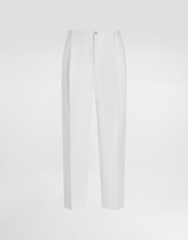 Bukser Dolce & Gabbana Dolce & Gabbana Linen Trousers 58 Hvid | GV4EEZFU4JBW0111, 0