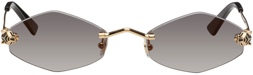 Solbriller Cartier Panthère Sunglasses Sort | CT0433S-001