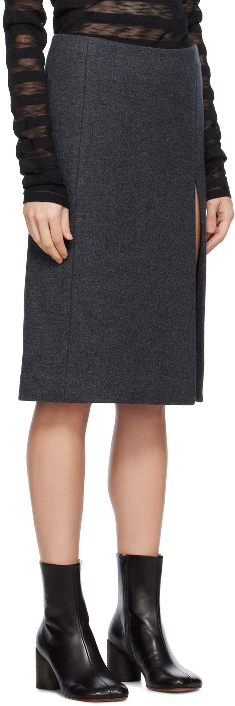 Nederdel We11done We11done Vented Miniskirt Grå | WD-SK3-23-253-W-DG, 1