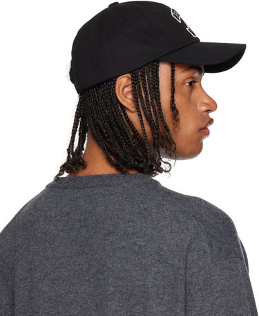 Kasket We11done We11done Varsity Logo Baseball Cap Sort | WD-AH2-25-405-U-BK, 2