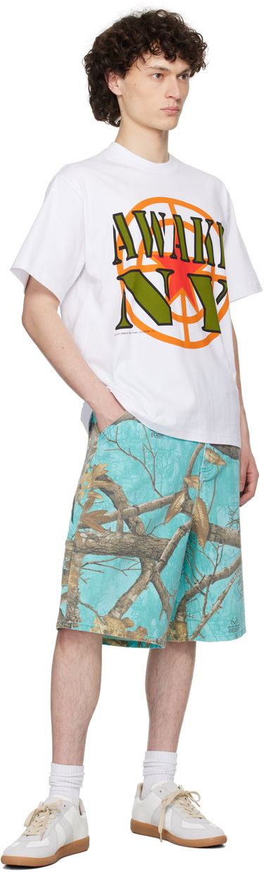 T-shirt Awake NY Awake NY Crosshair Graphic T-Shirt Hvid | AWK-SP25-TS002, 3