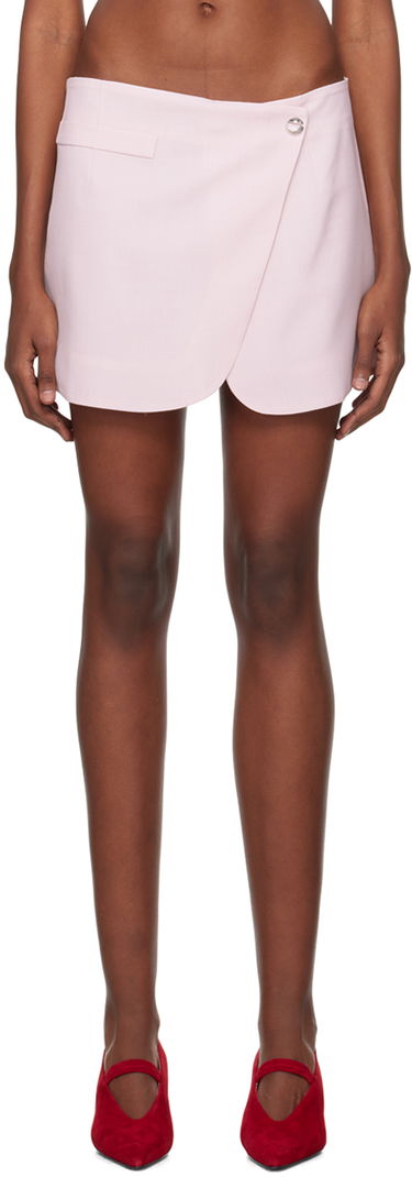 Nederdel Coperni Coperni Tailored Wrap Miniskirt Lyserød | COPJ24834, 0