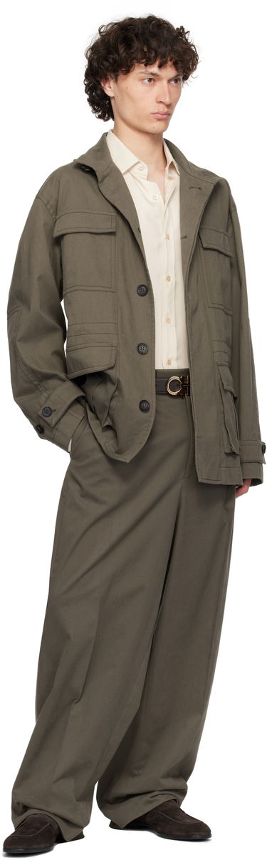 Jakke FERRAGAMO Ferragamo Saharan Jacket Grøn | 782553, 3