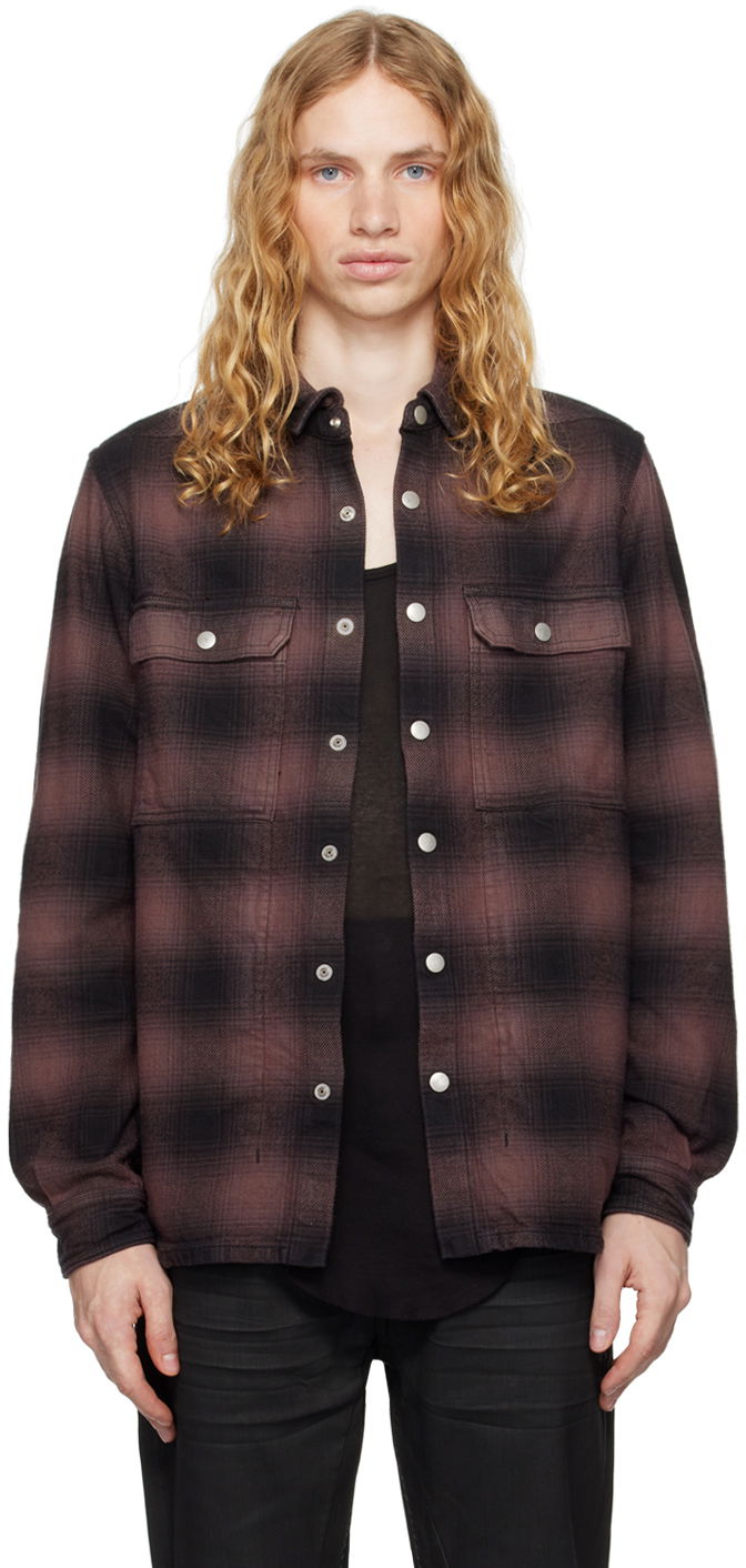 Skjorte Rick Owens Shirt Long Sleeve Porterville Outershirt Brun | DL02D4795 HCPJP