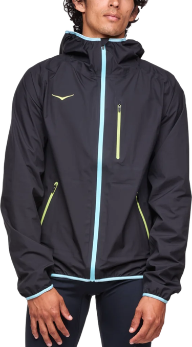 Vindjakke Hoka One One Tecsky Waterproof Jacket Sort | 1156094-blk, 0