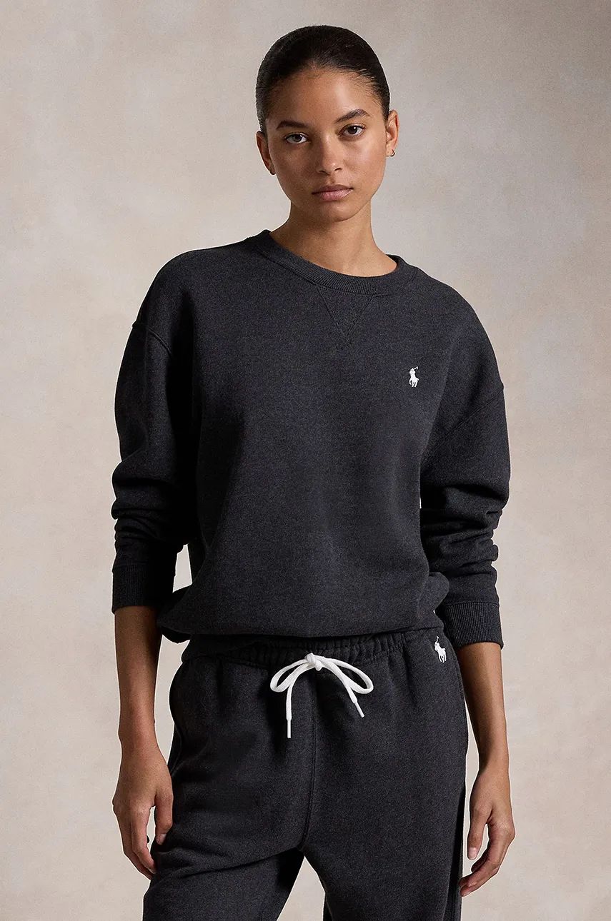Sweater Polo by Ralph Lauren Fleece Sweatshirt Grå | 211943006, 0