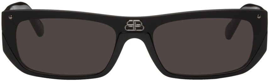 Solbriller Balenciaga Black Shield Sort | BB0080S-001, 0