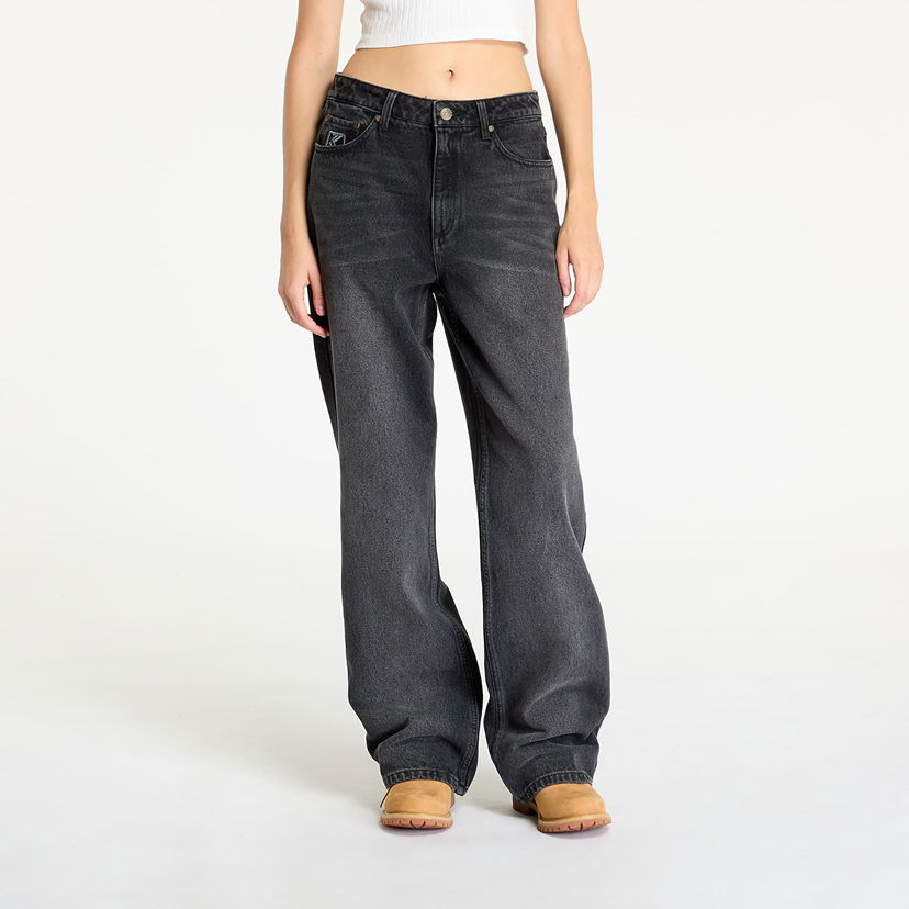Bukser Karl Kani OG Five Pocket Straight Leg Denim Vintage Sort | 61000015