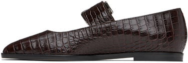 Skopleje Aeyde Aeyde Sunny Buckle Ballerina Flats Brun | A11-FL-GRZS15FL127-FW24-953-065, 2