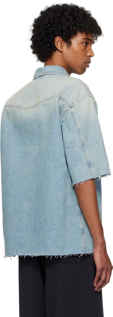 Skjorte Maison Margiela MM6 Maison Margiela Short Sleeve Denim Shirt Blå | SH0DR0006 M30019, 2
