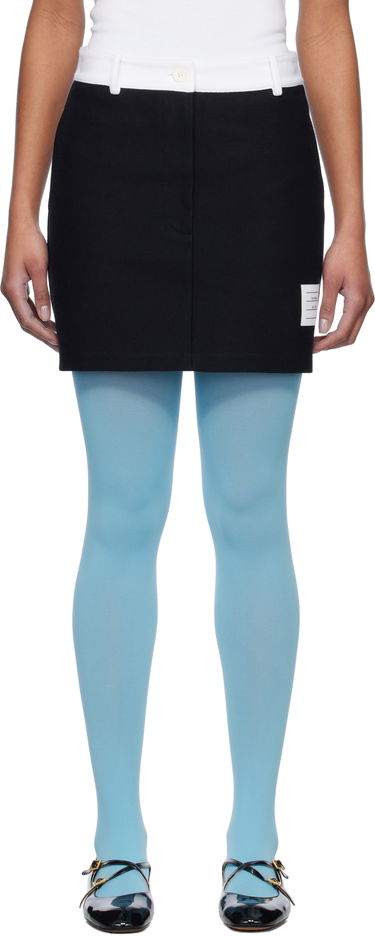 Nederdel Thom Browne Thom Browne Tech Twill Miniskirt Sort | FJK137A-J0042, 0
