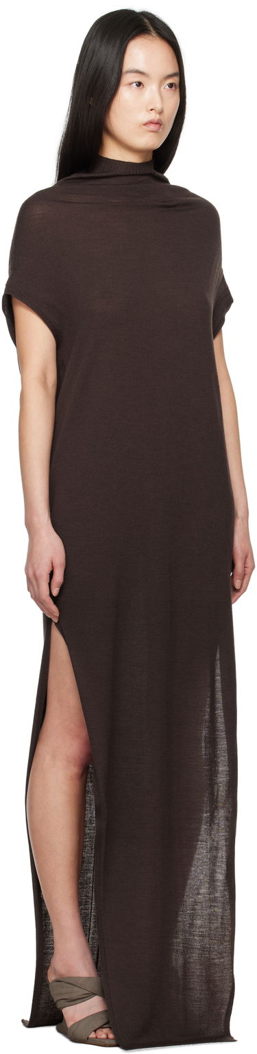 Kjole Rick Owens Rick Owens Hollywood SL Crater Maxi Dress Brun | RP01E7602 M, 1