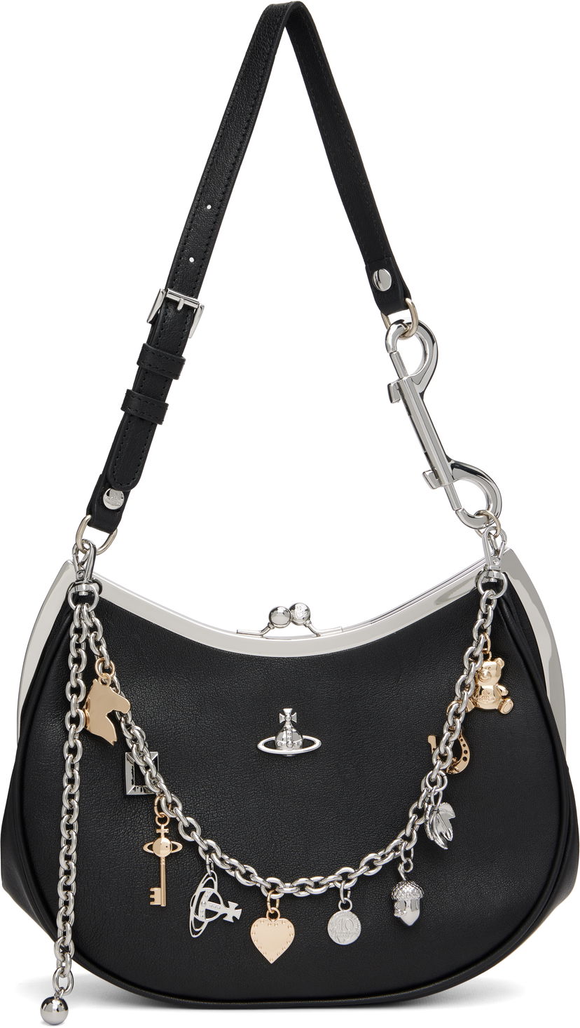 Håndtaske Vivienne Westwood Vivienne Westwood Charm Frame Bag Sort | 4B01000PW-L00BX-