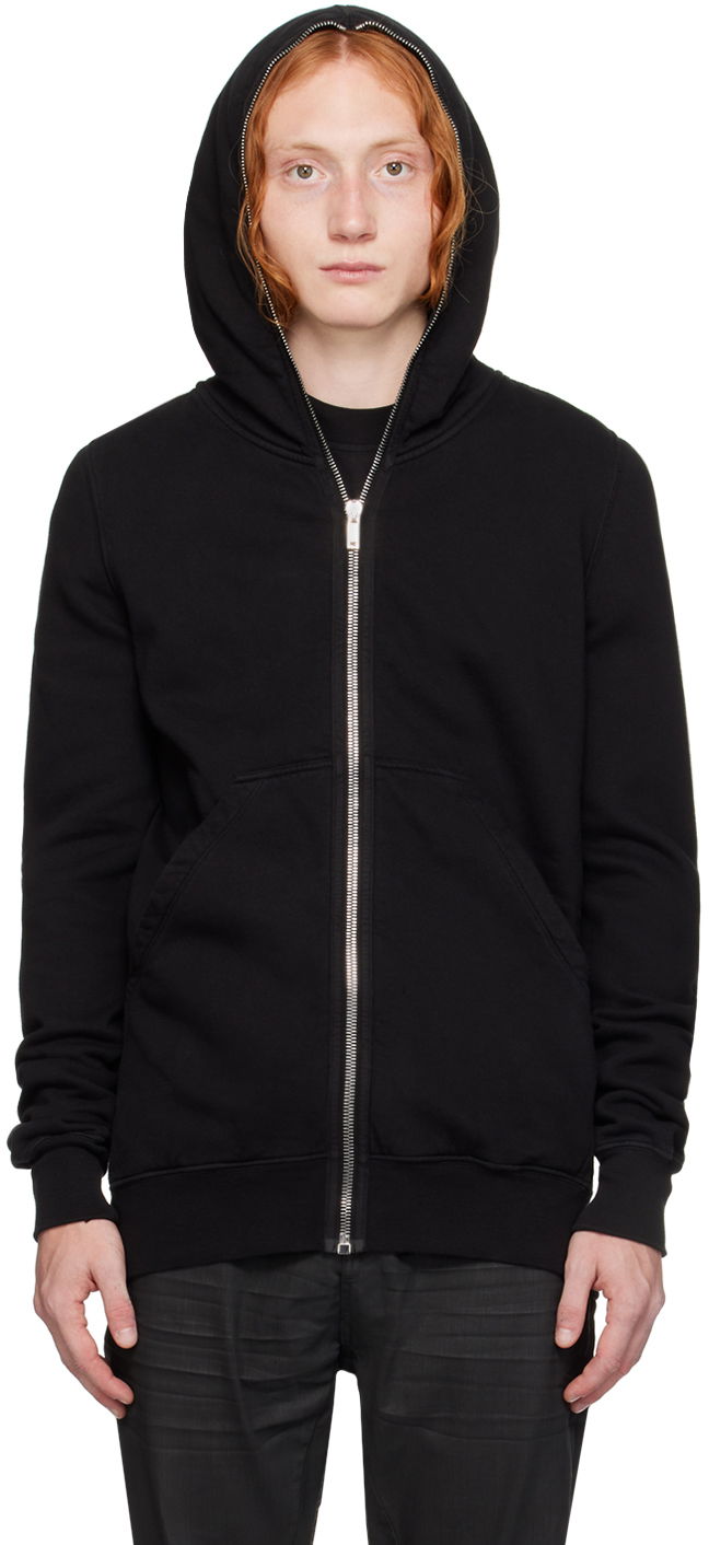 Sweatshirt Rick Owens DRKSHDW Black Porterville Cotton Gimp Hoodie Sort | DU02D2291 F, 0