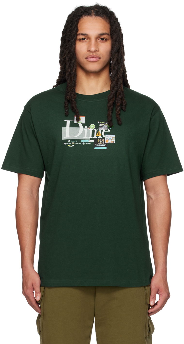 T-shirt Dime Classic Adblock T-Shirt Grøn | DIMESU2318GRN, 0