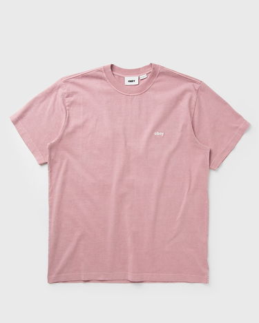 T-shirt OBEY LOWERCASE PIGMENT T-Shirt Lyserød | 131080353-LIL, 2