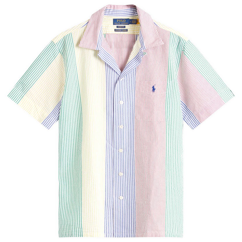 Skjorte Polo by Ralph Lauren Ralph Lauren Classic Fit Multi Stripe Vacation Shirt Flerfarvet | 710964421001