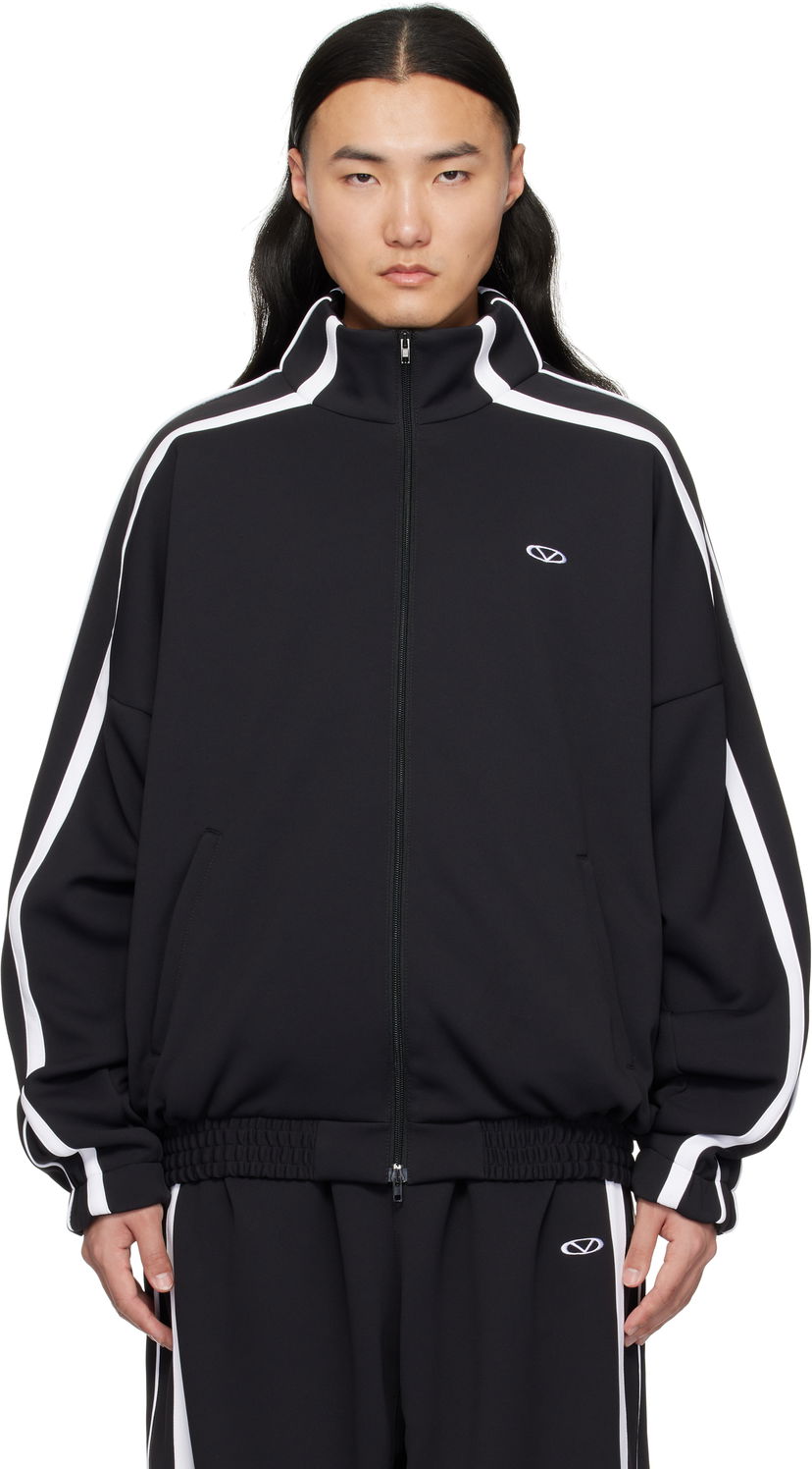 Vindjakke VETEMENTS Vetements Oval Logo Gym Jacket Sort | UA66JA360B