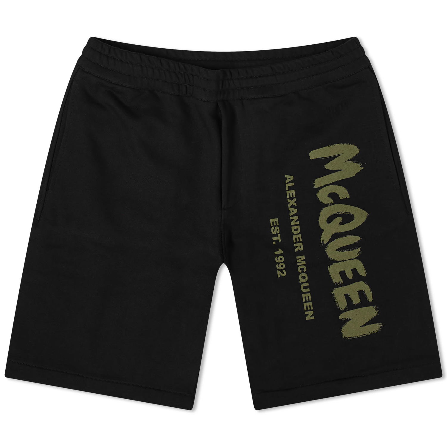 Shorts Alexander McQueen Graffiti Logo Sweat Shorts Sort | 688717QTAAB-0519, 0
