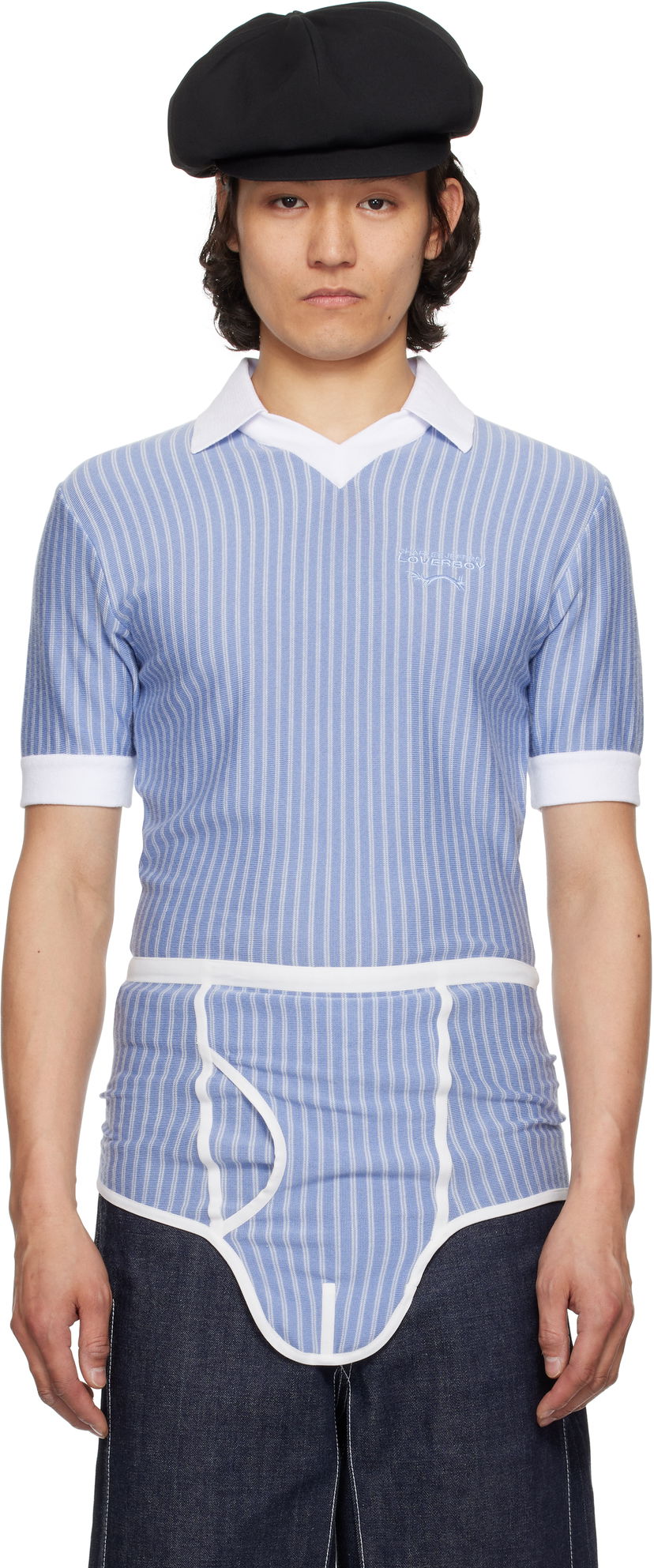 Polo skjorte Charles Jeffrey Loverboy Charles Jeffrey LOVERBOY Cheeky Onesie Polo Blå | 54090301